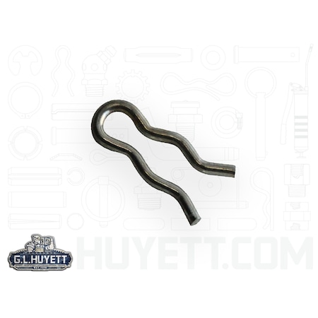 Huyett Bridge Cotter Pin, 0.029 in Dia, 5/16 in L, Spring Wire, 1 PK BPXZ-2301/D